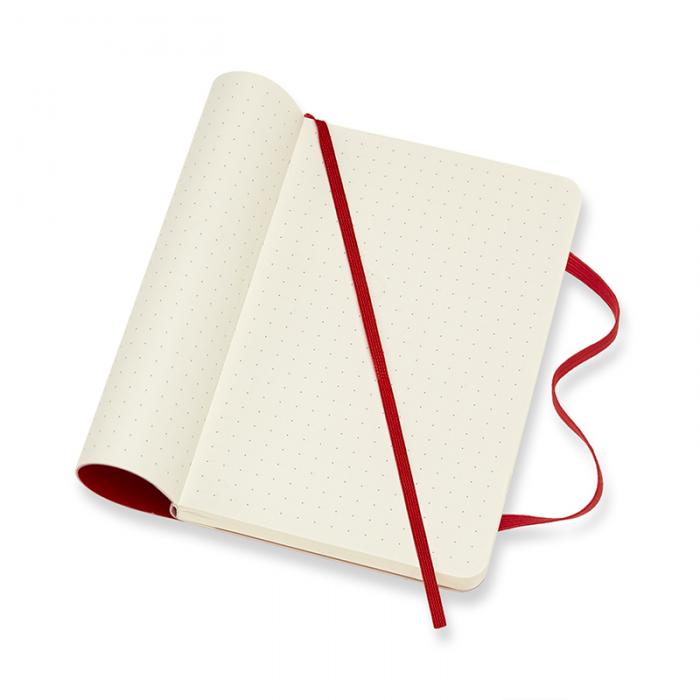 Moleskine Dotted Classic Notebook Pocket - Röd 