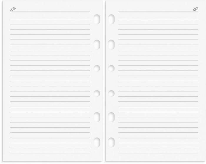 Compact Systemkalender svart skinn 2024