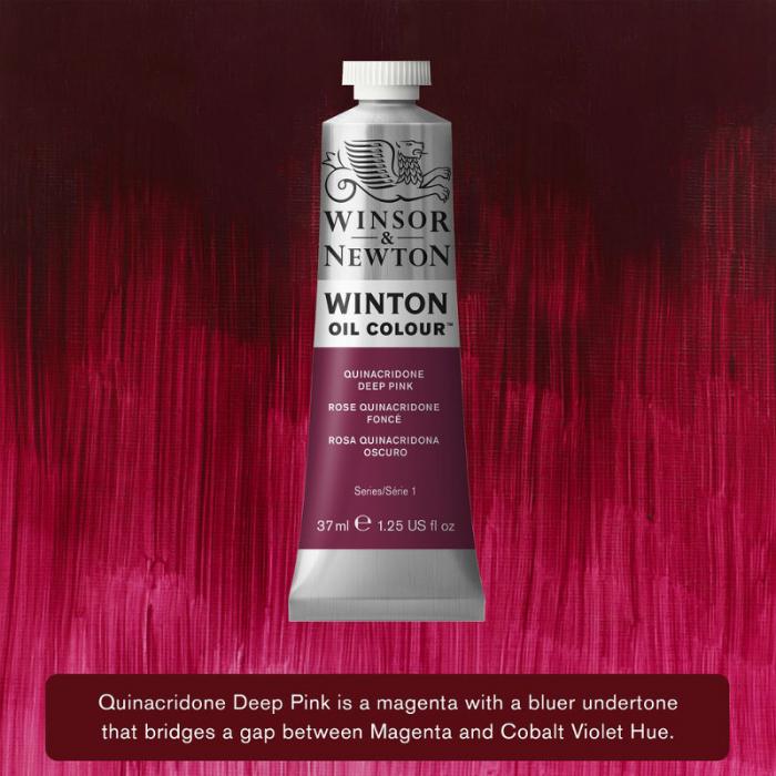 Oljefärg W&N Winton 37ml Quinacridone Deep Pink 250