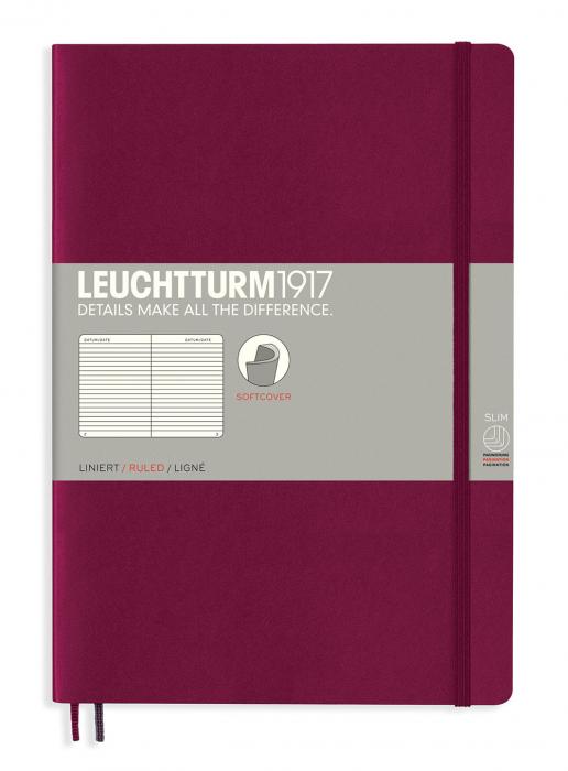 Leuchtturm Notebook ruled Port Red