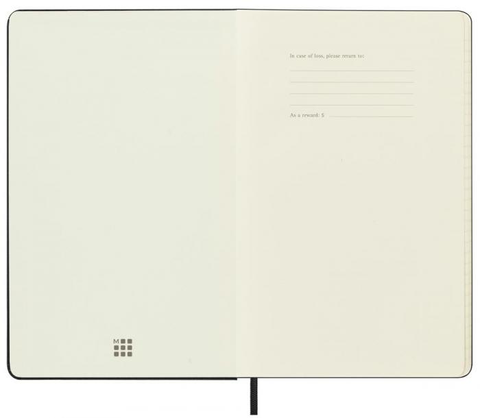 Moleskine Monthly Notebook svart hard large 2023