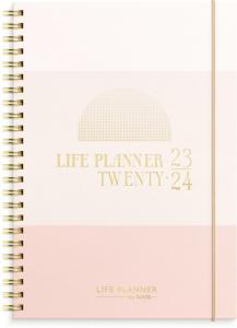 Life Planner Pink Horisontell 2023-2024