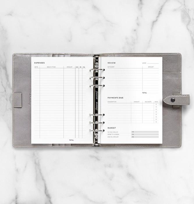 Filofax Expense Tracker Refill - A5