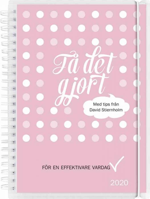 Burde Förlag Få det gjort A5 rosa 2020 - Kalenderkungen.se