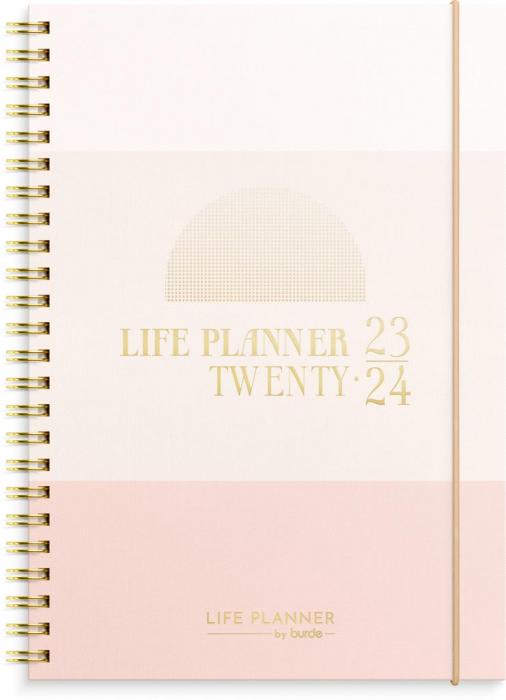 Life Planner Pink Horisontell 2023-2024