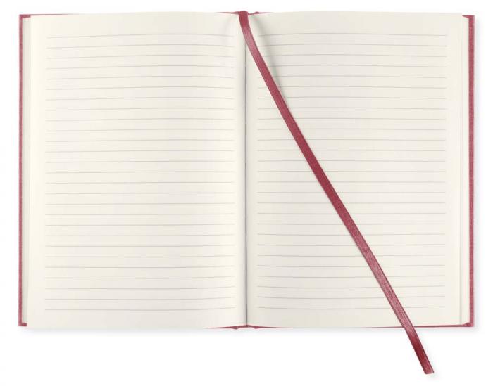 Linjerad Notebook A5 128 sidor Red Twist