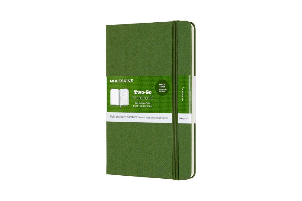 Moleskine Two Go Notebook M Lapis Grass Green