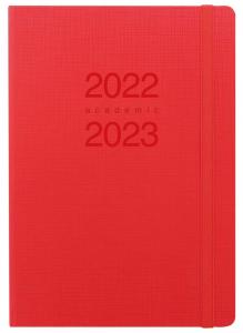 Kalender Letts Memo A5 röd studieåret 2022-2023