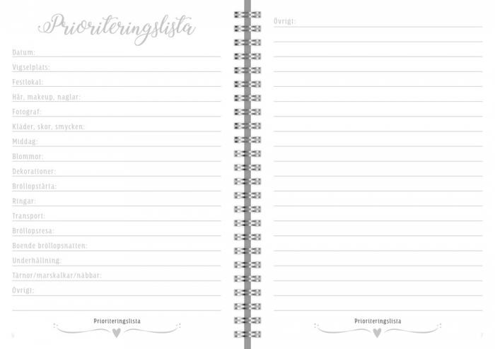 Burde Förlag Wedding Planner - Kalenderkungen.se