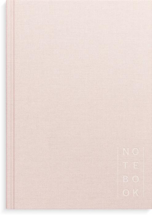 Notebook Textile pink unlined A5 
