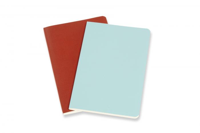 Moleskine Moleskine Volant Journal Plain Pocket Coral Orange/aquamarine blue - Kalenderkungen.se