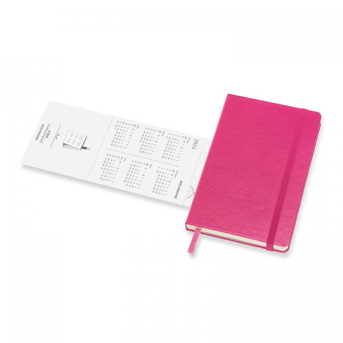 Moleskine Veckokalender Pkt Hard 21/22 Rosa