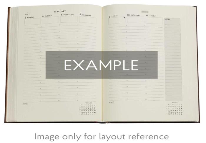 Kalender Paperblanks 18-months Layla Vertical 2026