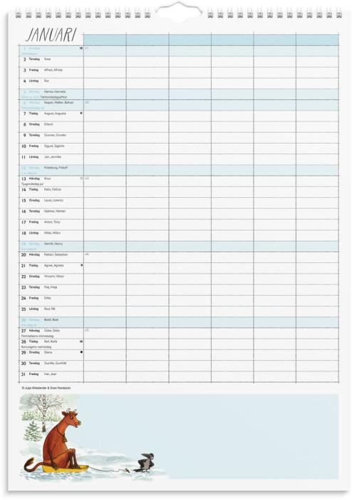Familjekalender Mamma Mu 2025