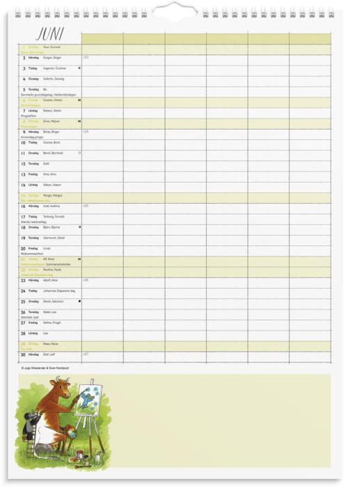 Familjekalender Mamma Mu 2025
