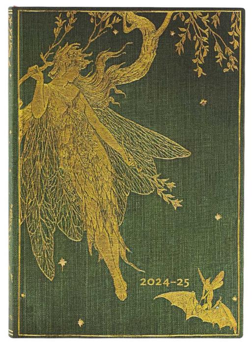 Kalender Paperblanks 18-months Midi Horizontal Olive Fairy