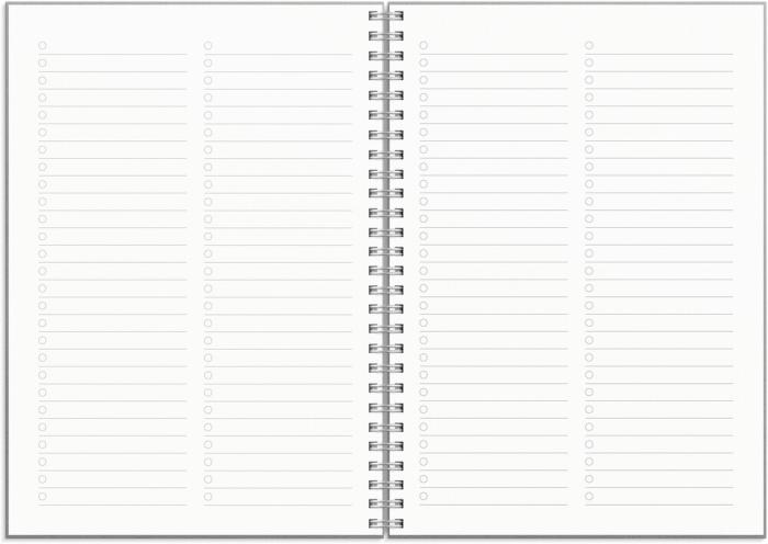 Kalender Senator A5 Textile ljusgrå 2026-2027