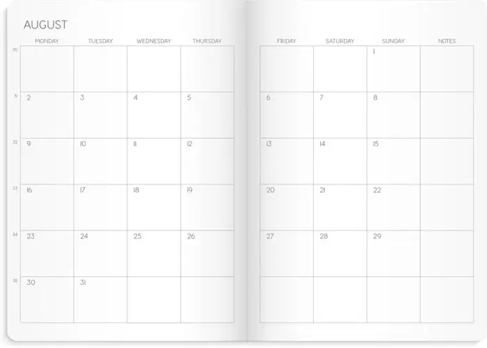 Calendar 2027 Monthly Planner A5 