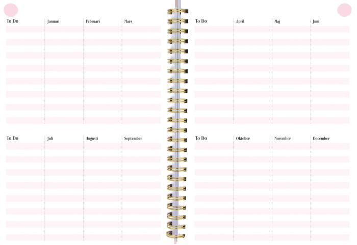 Life planner A5 rosa 2021