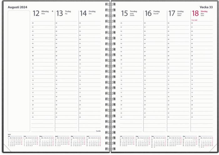 24 timmars kalender 2024