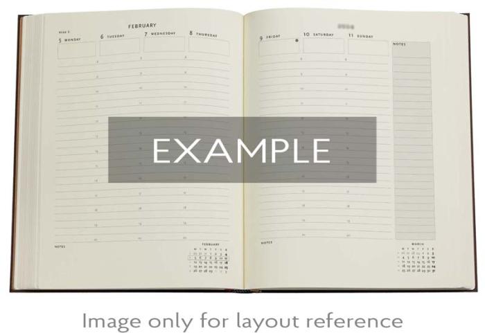 Kalender Paperblanks 18-months Ultra Floralia Vertical