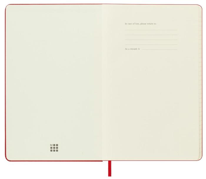 Moleskine Moleskine Daily Red Hard Large 2023 - Kalenderkungen.se