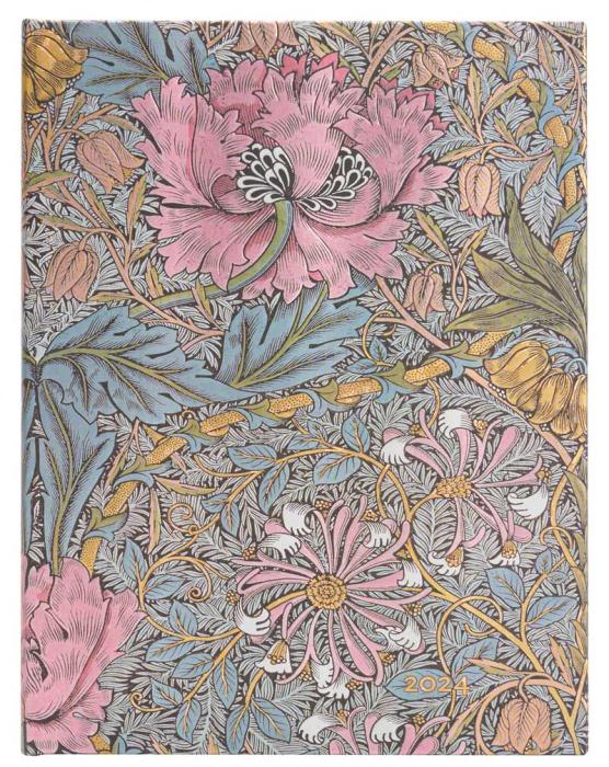 Kalender Paperblanks Morris Pink Honeysuckle Ultra 2024 