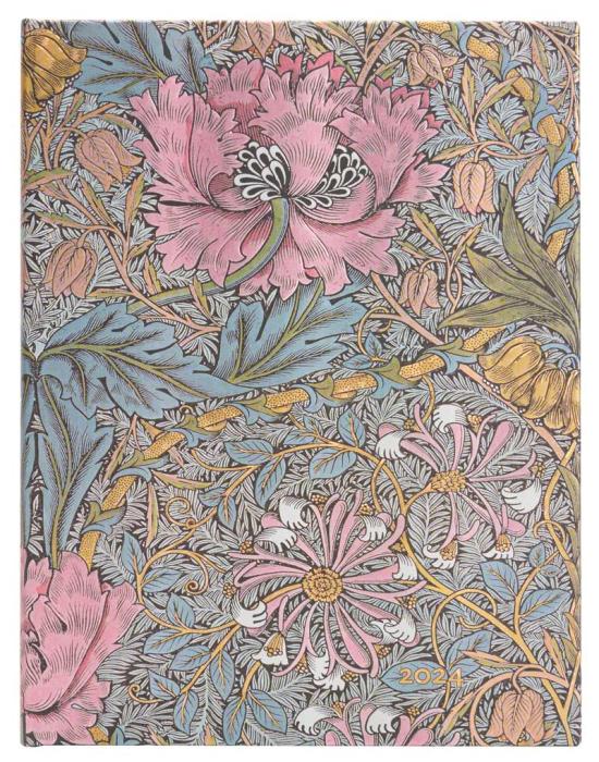 Kalender Paperblanks Morris Pink Honeysuckle Ultra 2024 