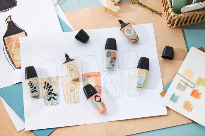 Överstrykningspenna Stabilo Boss Mini Naturevibes 6-pack