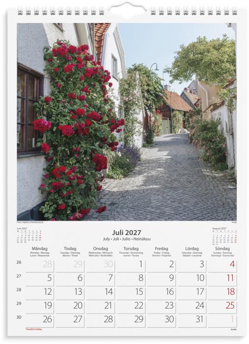 Väggkalender Beautiful Sweden 2027