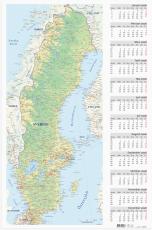 Väggblad Sverigekarta 2026