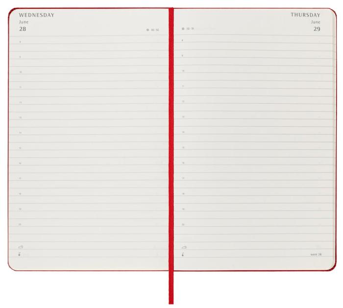 Moleskine Moleskine Daily Red Hard Large 2023 - Kalenderkungen.se