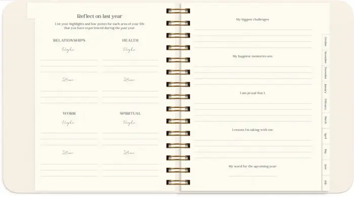 Life Planner Delicate Flowers 2027