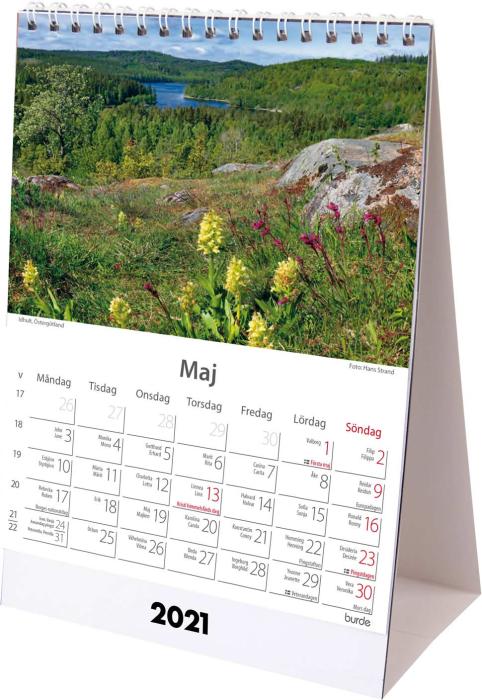 Bordskalender Sverige 2021