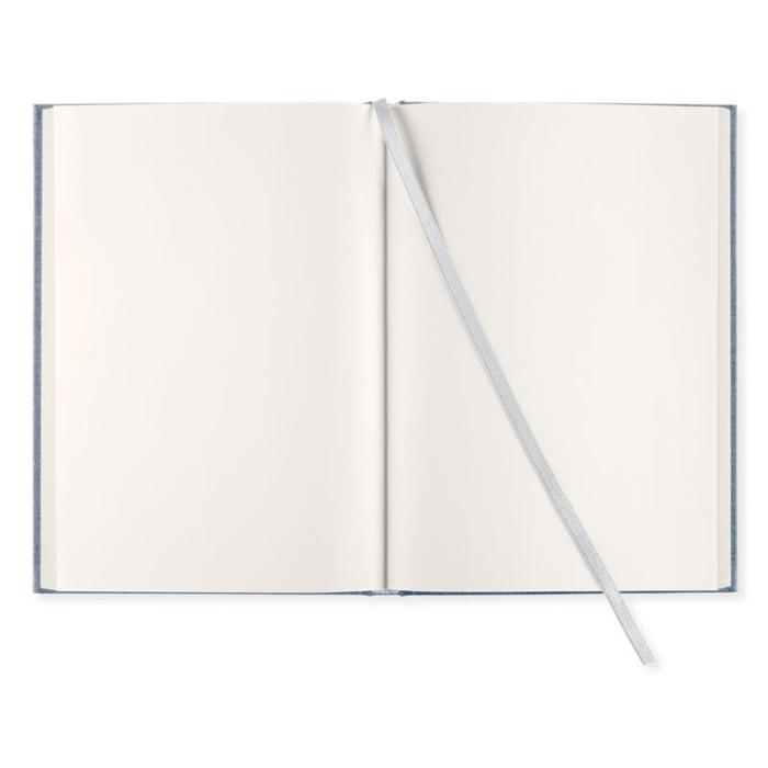 Olinjerad Blank Book A5 - 128 sidor denim
