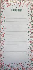Magnetisk shoppinglista To do list hjärtan