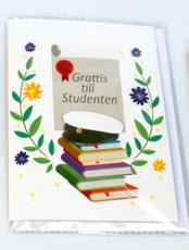 Kort Grattis till Studenten - boktrave