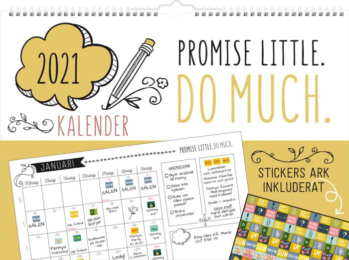 Väggkalender Doodle 2021