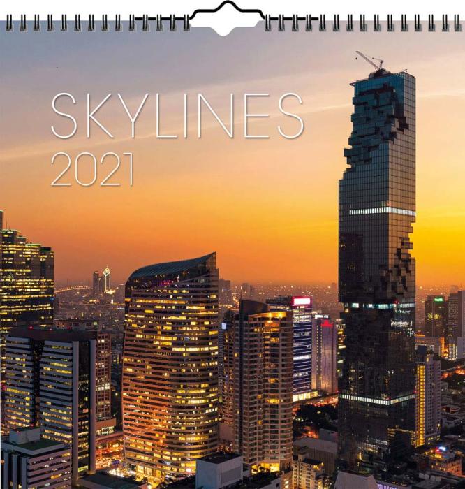 Väggkalender skylines 2021