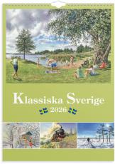 Väggkalender Klassiska Sverige 2026