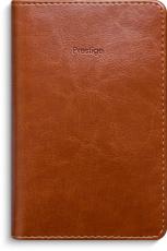 Prestige cognac konstläder spiralbunden 2026
