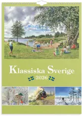 Väggkalender Klassiska Sverige 2026