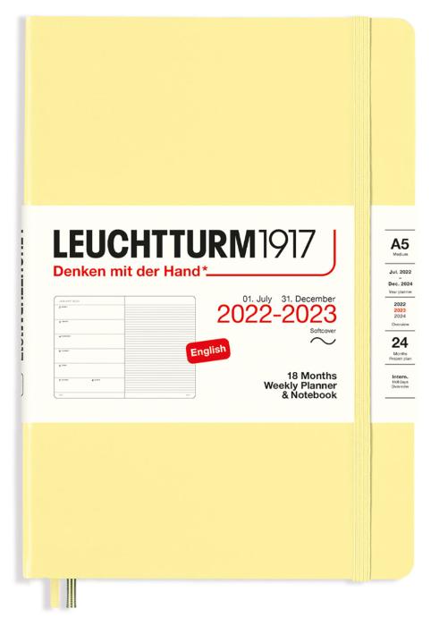 Kalender 22/23 Leuchtturm1917 A5 v/notes Vanilla soft