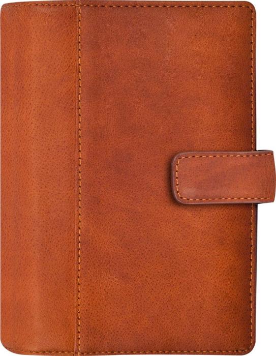 Compact Systemkalender brunt skinn 2021