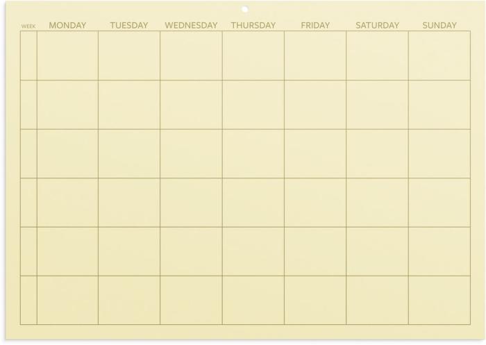Monthly Planner odaterad Color