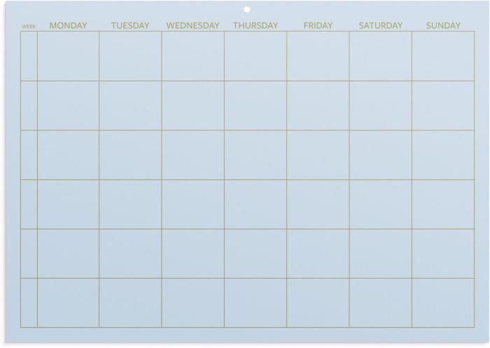 Monthly Planner odaterad Color