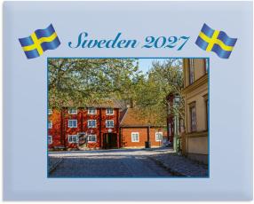 V&auml;ggkalender Sweden med kuvert 2027