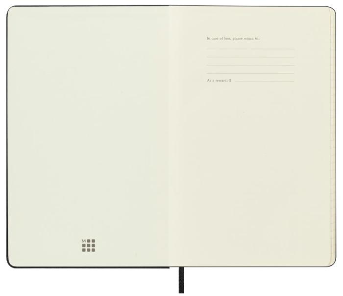 Moleskine Weekly Notebook Black hard Large 2023