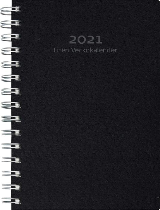 Liten Veckokalender svart miljökartong 2021