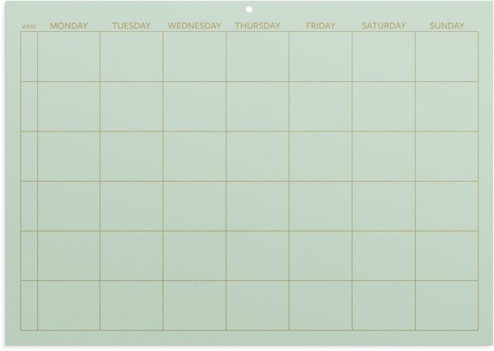 Monthly Planner odaterad Color